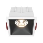 Светильник встраиваемый Technical DL043-01-15W3K-D-SQ-WB, LED, 15 Вт, 85х85х63 мм, 1050 Лм, 3000К, бело-чёрный - фото 306143558