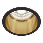 Светильник встраиваемый Technical DL049-01GB, GU10, 1х12 Вт, 68х68х54 мм, чёрный с золотом - фото 306143793