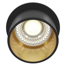 Светильник встраиваемый Technical DL050-01GB, GU10, 1х12 Вт, 68х68х55 мм, чёрный с золотом