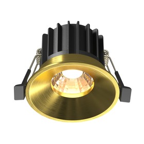 Светильник встраиваемый Technical DL058-12W3K-BS, LED, 12 Вт, 80х80х60 мм, 930 Лм, 3000К, латунь