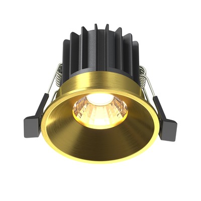 Светильник встраиваемый Technical DL058-7W3K-BS, LED, 7 Вт, 60х60х53 мм, 460 Лм, 3000К, латунь