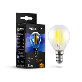 Лампочка Voltega 8464, E14, 5 Вт, 400 Лм, 3000К
