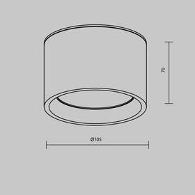 Светильник потолочный Technical C090CL-10W3K-W, LED, 10 Вт, 105х105х70 мм, 740 Лм, 3000К, 2835, белый