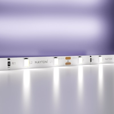 Светодиодная лента Maytoni Led Strip 20009, 12В, 5 м, IP20, 2835, 4,8 Вт/м, 5х1, 6000К, монохром