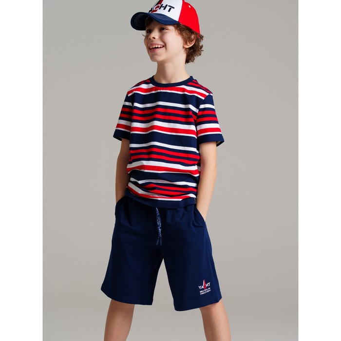 Комплект для мальчика PlayToday: футболка и шорты, рост 134 см - Фото 1