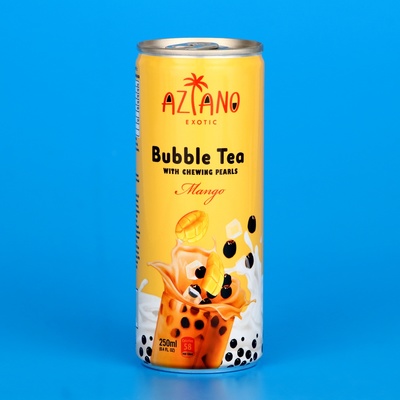Чай молочный "Aziano tea", манго с жев. шариками из конжака, 250 мл