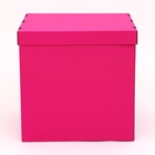Коробка для воздушных шаров, Розовая 60 х 60 х 60 см - Фото 2