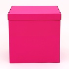 Коробка для воздушных шаров, Розовая 60×60×60 см - Фото 2