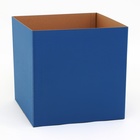Коробка для воздушных шаров, Синяя 60 х 60 х 60 см - Фото 3