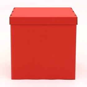 Коробка для воздушных шаров, Красная, 60 х 60 х 60 см