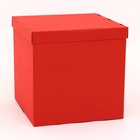 Коробка для воздушных шаров, Красная, 60 х 60 х 60 см - фото 3459099