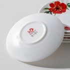 Сервиз столовый Доляна «Бархатная роза», 37 предметов, стеклокерамика, белый - Фото 4