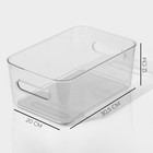 Контейнер для хранения LaDо́m, 30.5×20×12 см, прозрачный - Фото 3