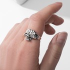 Кольцо «Череп», цвет серебро, безразмерное - Фото 2