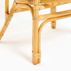 Набор садовой мебели Bahama Wicker: 2 кресла, стол, ротанг светлый, подушки с узором - фото 24599652