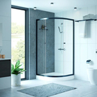 Душевое ограждение Domani-Spa Delight 99 V1.2,прозрачное стекло,поддон 15 см,90х90см,графит - фото 24653083