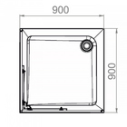 Поддон душевой Cube 99, для Domani-Spa Cube 99, 90×90 см - Фото 3