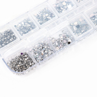 Стразы для творчества с инструментами, цвет белый, размер от 1.5-6 мм, без клея - Фото 2