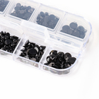 Стразы для творчества с инструментами, цвет черный, размер от 1.5-6 мм, без клея - Фото 3