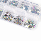 Стразы для творчества с инструментами, цвет белый AB, размер от 1.5-6 мм, без клея - Фото 3