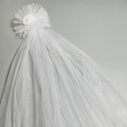 Набор на капот свадебного авто "Фата + 3 банта" белый - фото 24536384