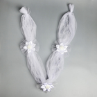 Набор на авто "№11" кольца на крышу, лента диагональ на капот, 4 банта на ручки, белый - фото 24536390