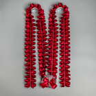 Набор на авто "№12" кольца на крышу, лента с бантом на радиатор, 4 банта на ручки, марсала - фото 24536402