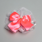 Набор на авто "Гостевой" лента углом на капот, 4 банта на ручки, розовый - фото 24536405