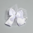 Набор на авто "Гостевой" лента углом на капот, 4 банта на ручки, белый - фото 24536411