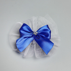 Набор на авто "Гостевой" элит лента углом на капот, 4 банта на ручки, синий - фото 24536426