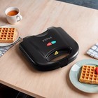 Вафельница электрическая Kitfort KT-3658, 750 Вт, бельгийские вафли, чёрная 10554799 - фото 16428382