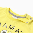 Комплект для мальчика (футболка/шорты), цвет жёлтый/серый, рост 92 см 10555532