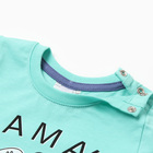 Комплект для мальчика (футболка/шорты), цвет ментол/синий, рост 86 см 10555535