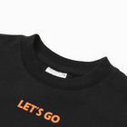 Футболка для мальчика, цвет черный, рост 104 см - фото 24611280