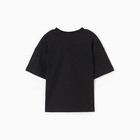 Футболка для девочки, цвет черный, рост 134 см - фото 24611525