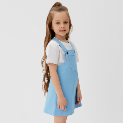 Сарафан джинсовый для девочки KAFTAN: Jeans, голубой, размер 30 (98-104 см)