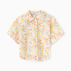 Рубашка для девочки KAFTAN "Цветы", р.30 (98-104), желтый - Фото 6