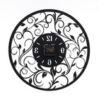 Часы настенные из металла "Завитки",бесшумные, d-40 см, АА - фото 24463796