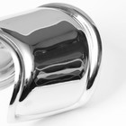 УЦЕНКА Браслет металл «Манжета» изгиб с полосой, цвет серебро - Фото 3