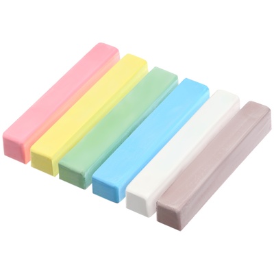 Мелки цветные школьные 6 шт. «Малыш и Карлсон», прямоугольные