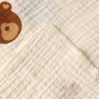 Пелёнка двухслойная «Крошка Я» Bear, 130×100 см, муслин, хлопок 100% - Фото 3