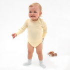 Комплект боди детских MINAKU: Basic Line BABY, цвет молочный/кремовый, рост 80-86 10303456 - фото 12579090
