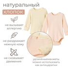 Комплект боди детских MINAKU: Basic Line BABY, цвет молочный/кремовый, рост 80-86 10303456 - фото 12750520