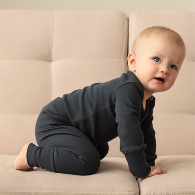 Комплект боди детских MINAKU: Basic Line BABY, рост 80-86 см, светло-серый, графит