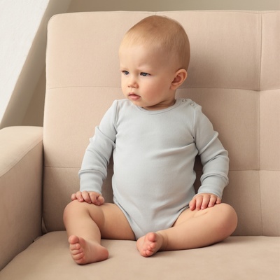 Комплект боди детских MINAKU: Basic Line BABY, рост 80-86 см, светло-серый, графит