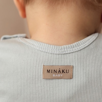 Комплект боди детских MINAKU: Basic Line BABY, рост 80-86 см, светло-серый, графит
