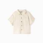 Рубашка для мальчика KAFTAN Linen, р. 32 (110-116), молочный - фото 25402611