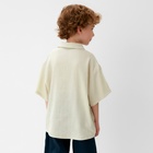 Рубашка для мальчика KAFTAN Linen, р. 34 (122-128), молочный 10386739 - фото 12579203