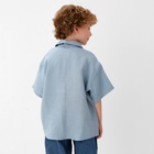 Рубашка для мальчика KAFTAN Linen, р. 30 (98-104), голубой 10386742 - фото 12579207
