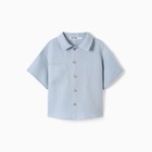Рубашка для мальчика KAFTAN Linen, р. 30 (98-104), голубой 10386742 - фото 12591570